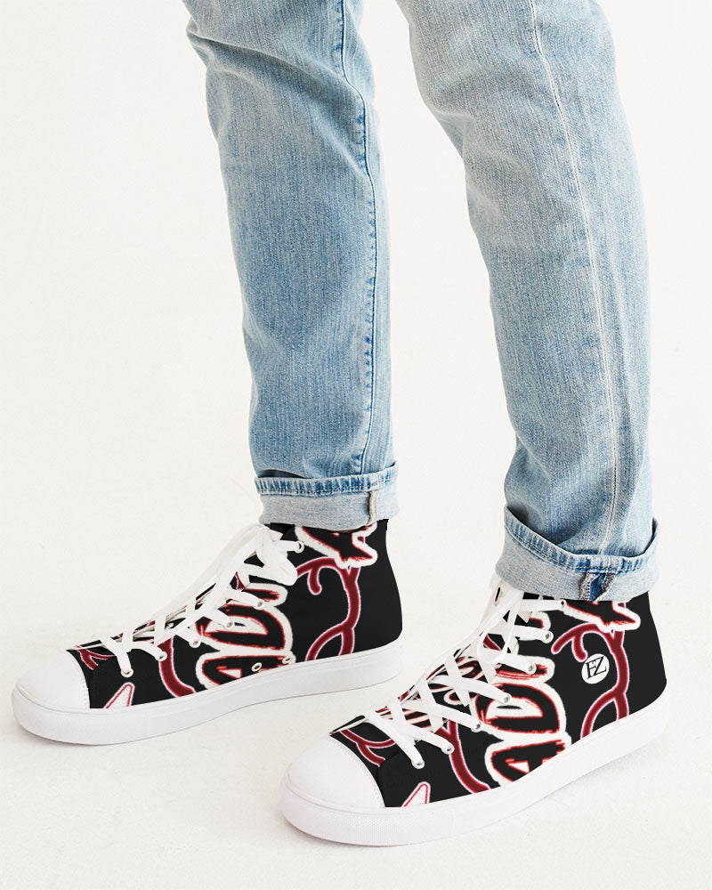 mind zone men's hightop canvas shoe