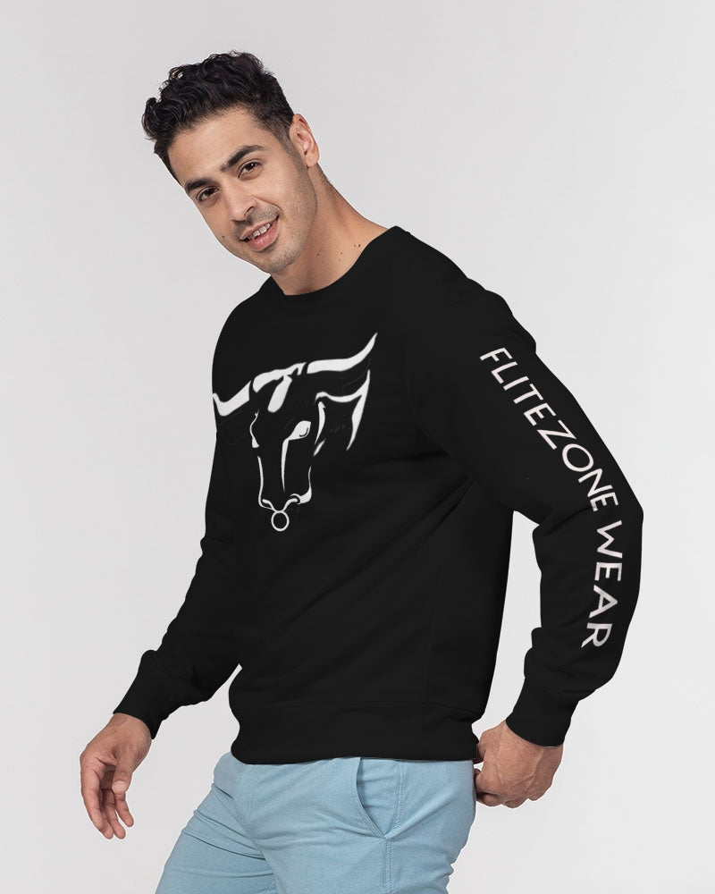 bull men's classic french terry crewneck pullover