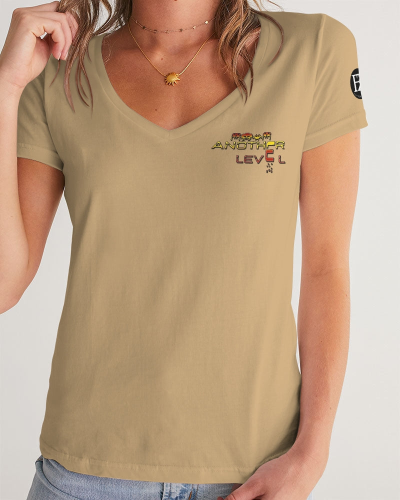 grounded flite women's v-neck tee