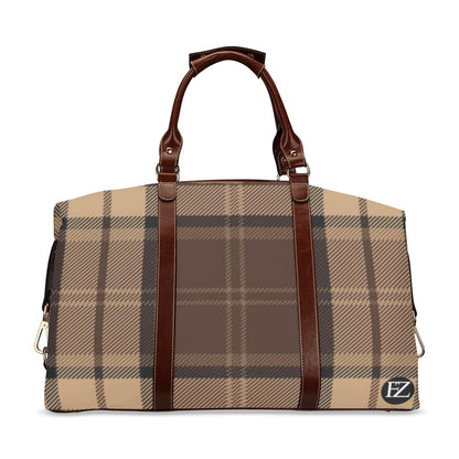 fz plaid travel bag flight bag(model 1643)