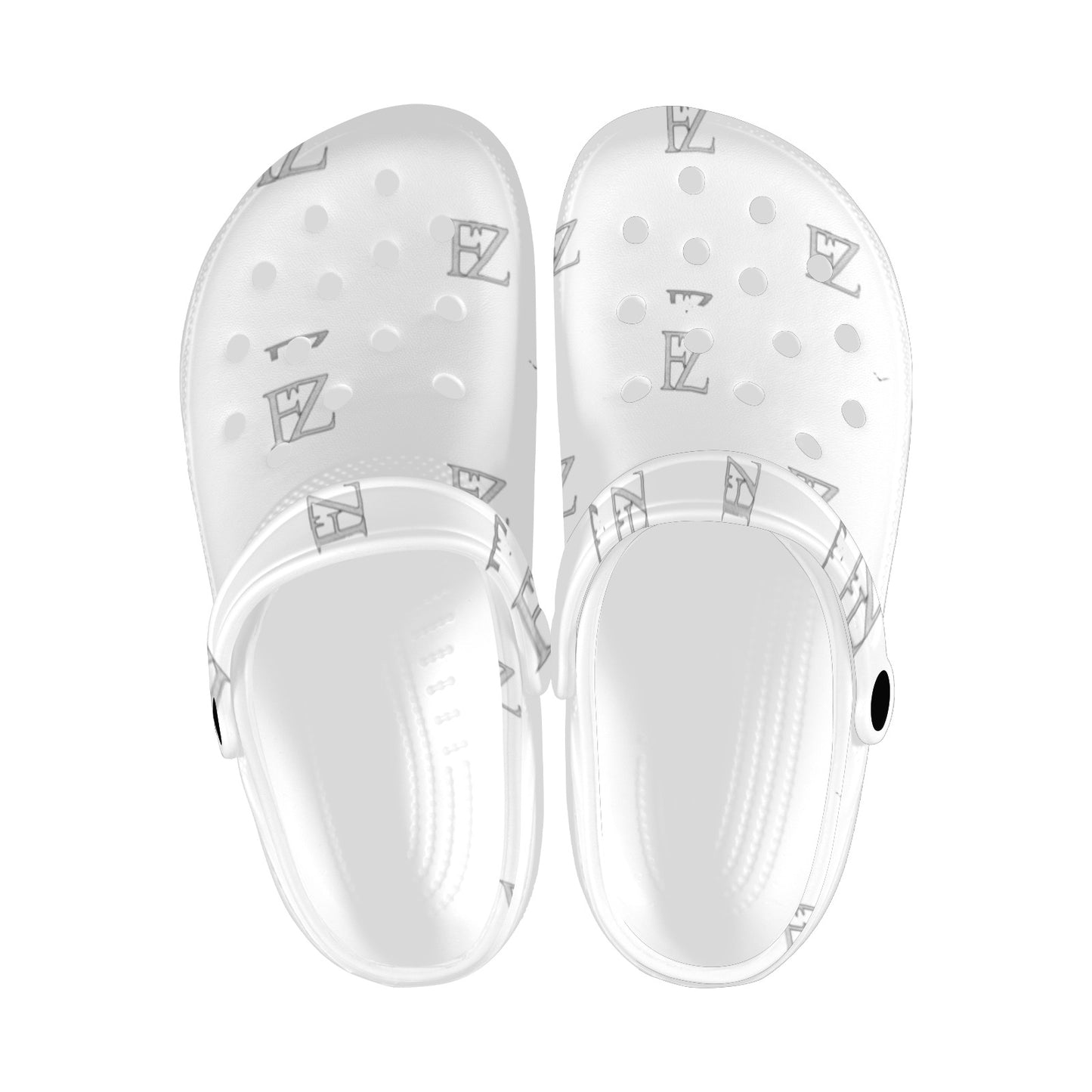 fz unisex sandals - white custom print adults clogs