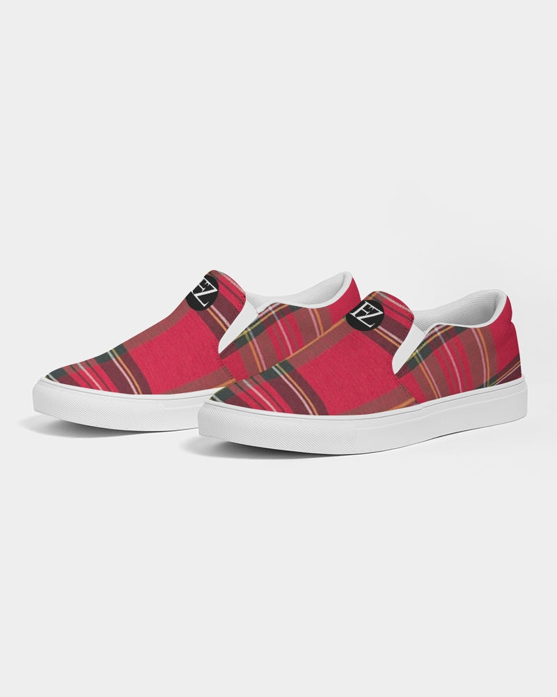 fz plaid too women's slip-on canvas shoe