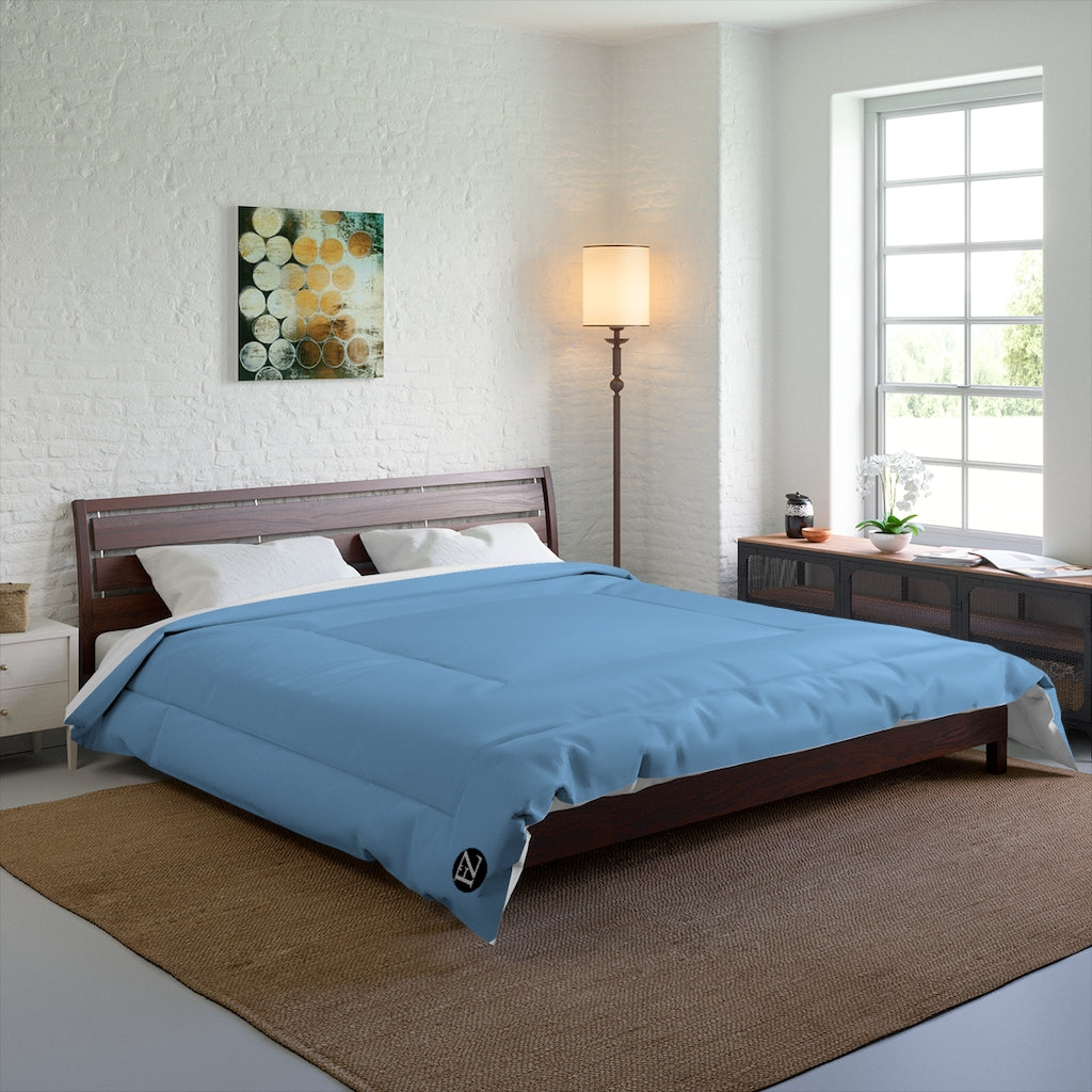 fz comforter blue 104" × 88"