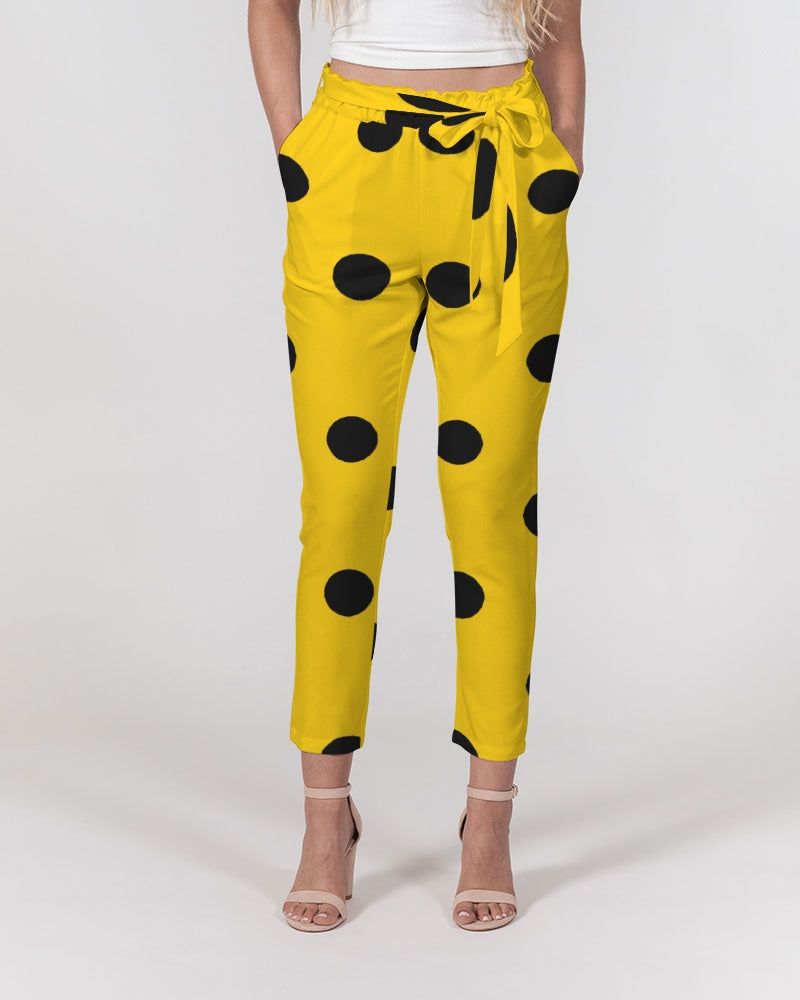 fz dot women's belted tapered pants