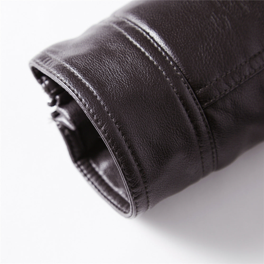 FZ Men's "Cosimo" Faux Leather Biker Jacket - FZwear