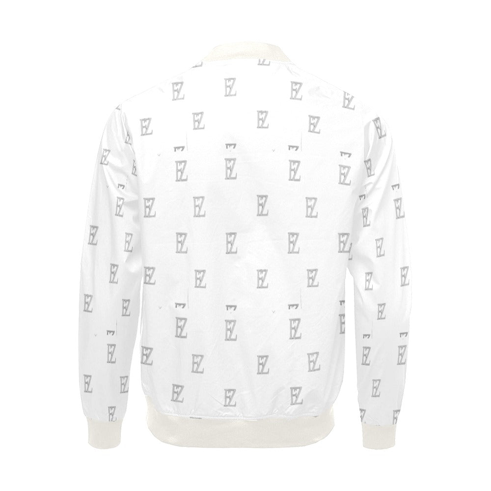 fz men's designer jacket-white men's all over print casual jacket (model h19)