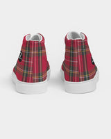 fz plaid too men's hightop canvas shoe