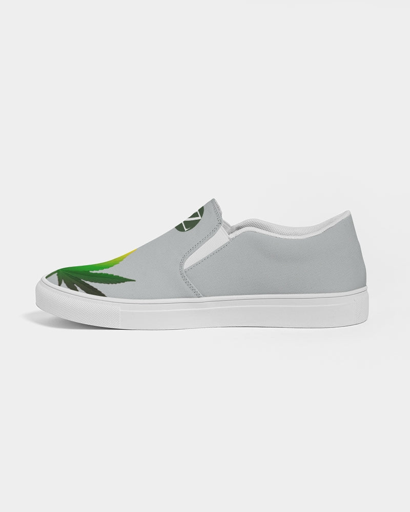 flying grey women's slip-on canvas shoe