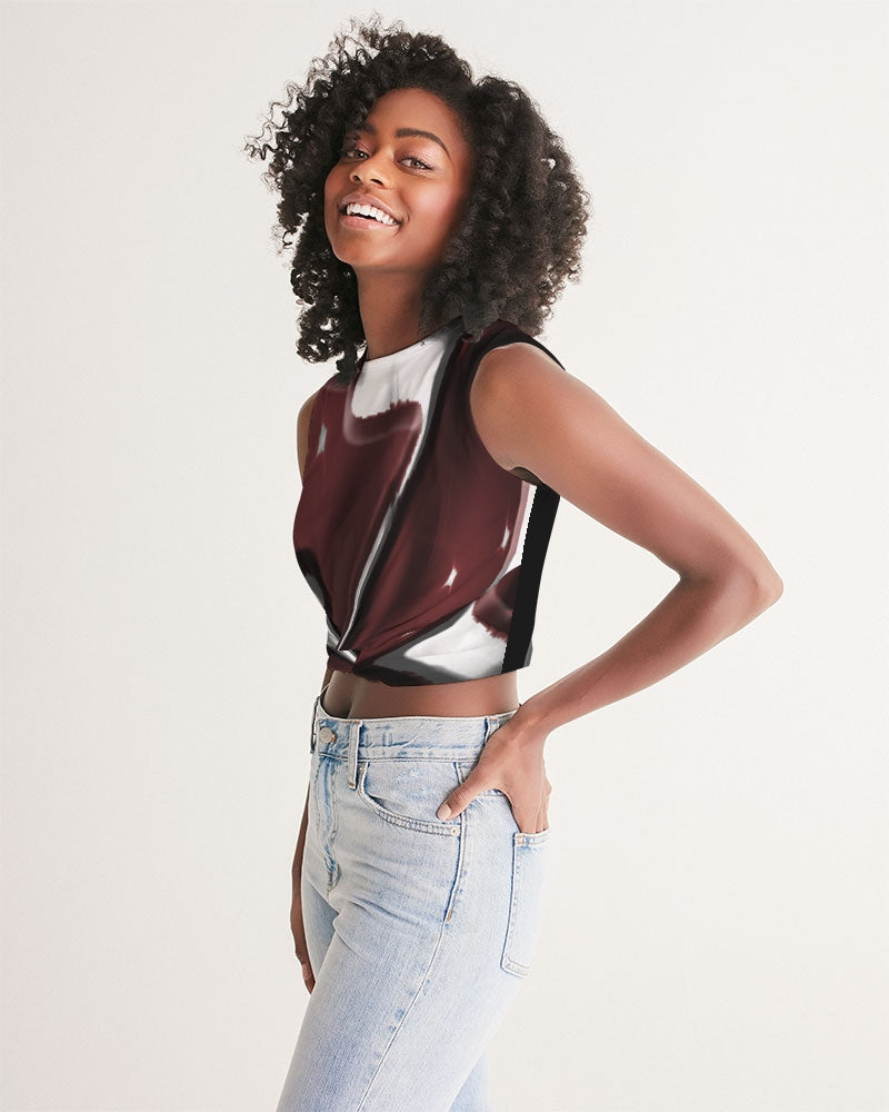 the zone circle women's twist-front tank