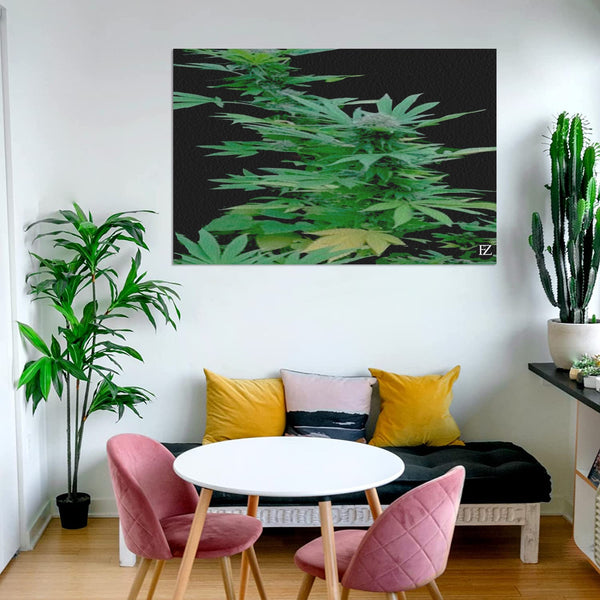 fz weed portrait upgraded frame canvas print 48"x32"(made in queen)