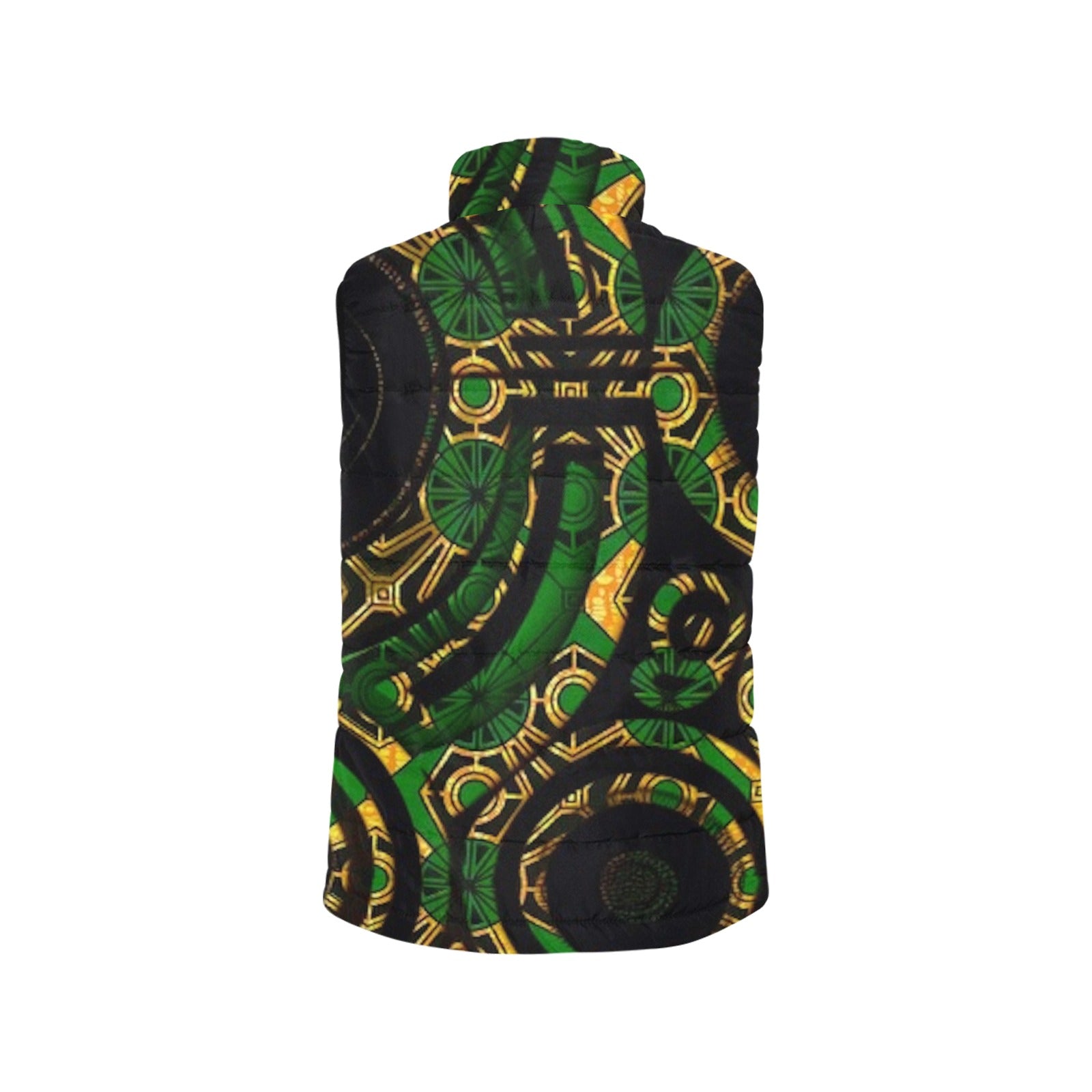 FZ  Women's African Print Puff Jacket 3 - FZwear