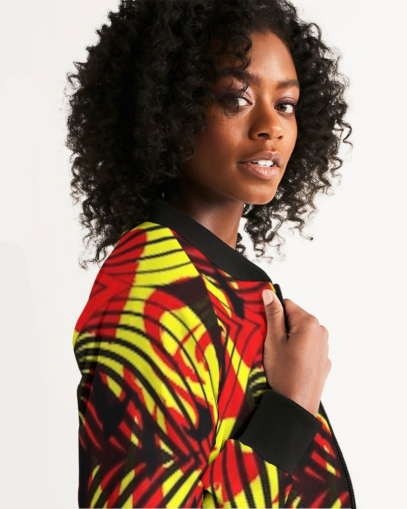 FZ AFRICAN PRINT Women's Bomber Jacket - FZwear