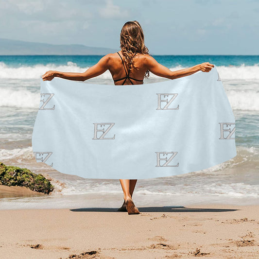 fz beach towel - sky blue beach towel 32"x 71"(made in queen)