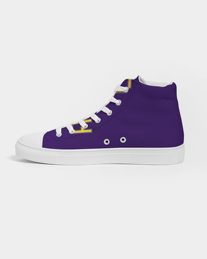 purple flite women's hightop canvas shoe
