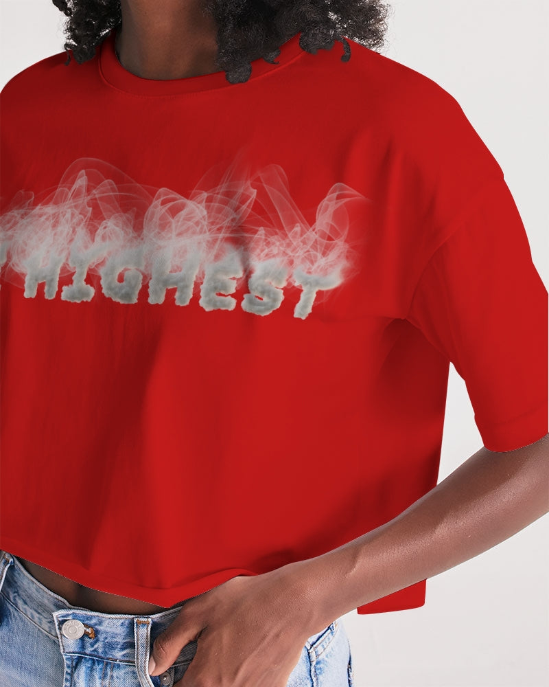 fire flite women's lounge cropped tee