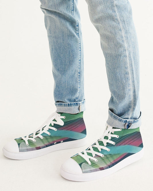 fzwear stripe men's hightop canvas shoe