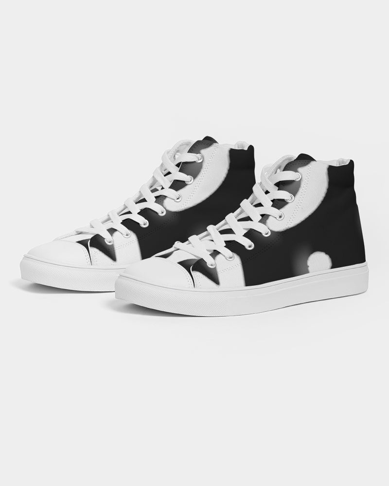 fz abstract zone men's hightop canvas shoe