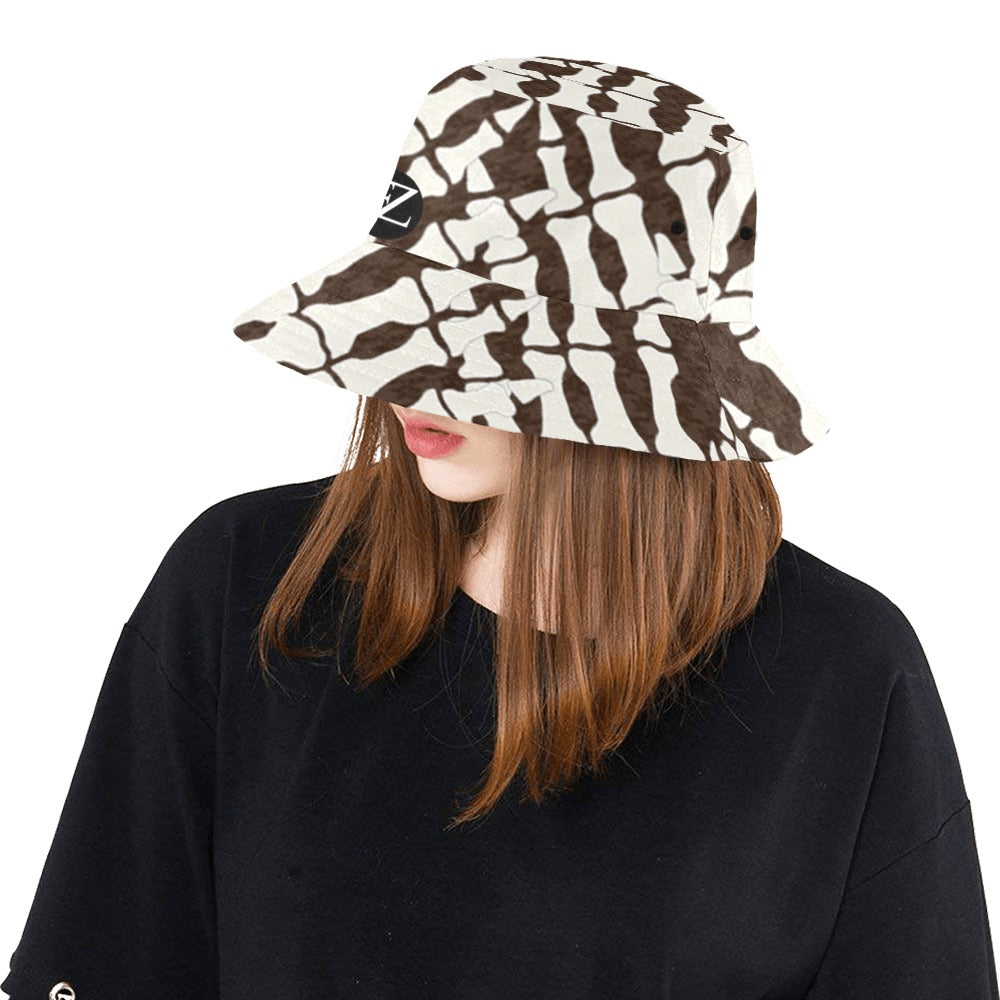 FZ Skeleton bucket hat - brown Unisex Bucket Hat - FZwear