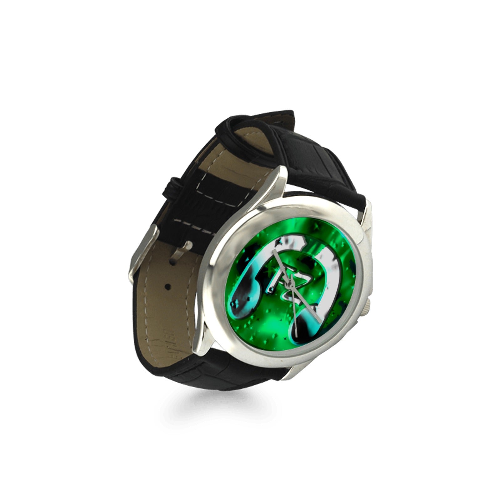 fz women's watch - green women's classic leather strap watch (model 203)