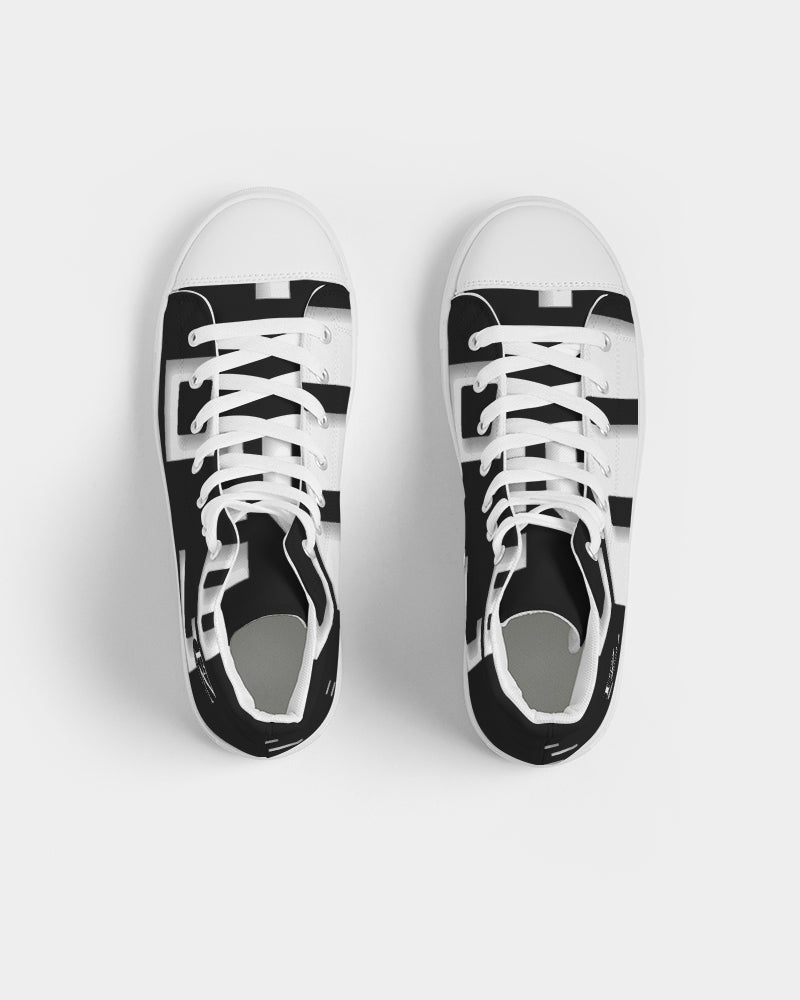 black flite men's hightop canvas shoe