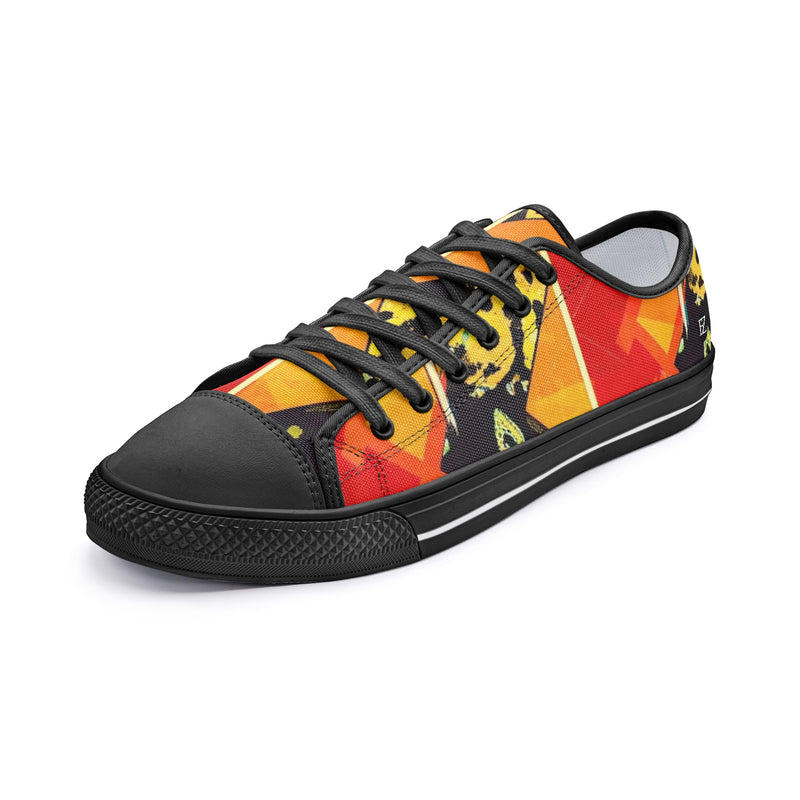 FZ African Print Unisex Low Top Canvas Shoes - FZwear