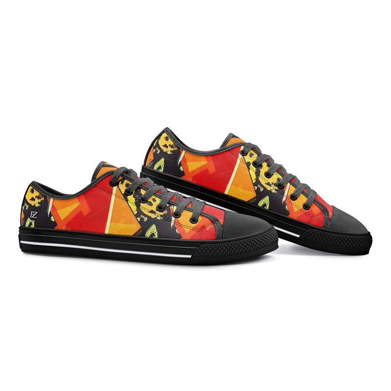 FZ African Print Unisex Low Top Canvas Shoes - FZwear