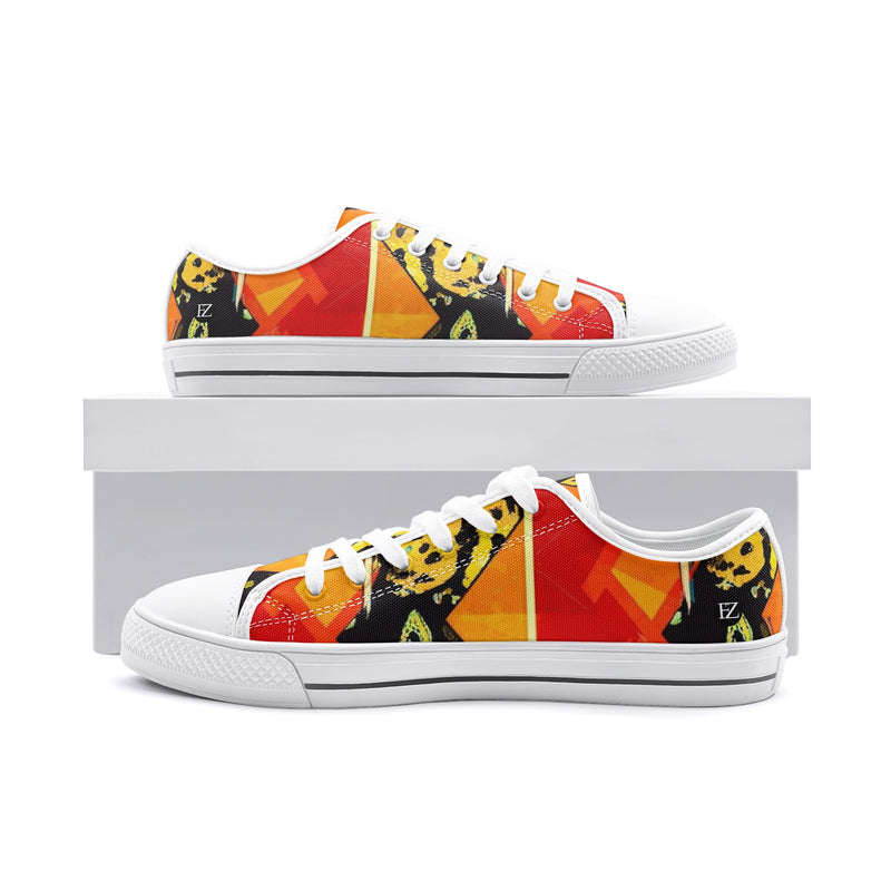 FZ African Print Unisex Low Top Canvas Shoes - FZwear