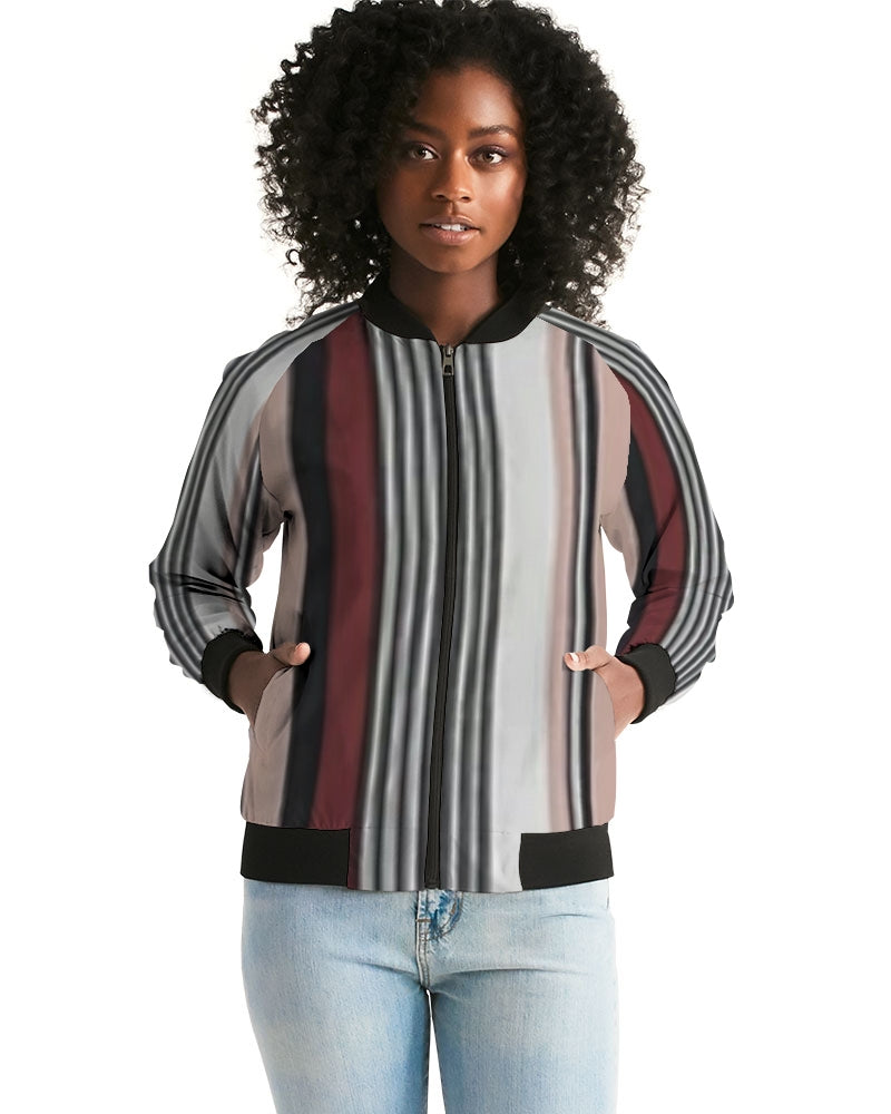 fz stripe zone women's bomber jacket