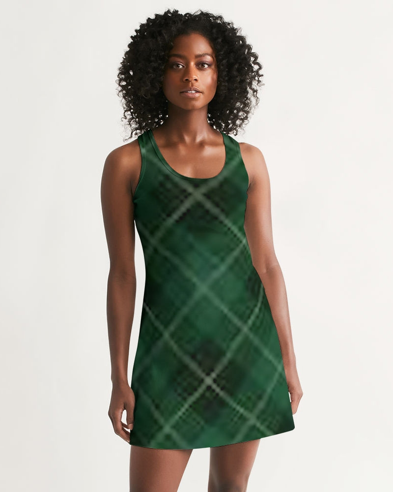 fzwear plaid women's racerback dress
