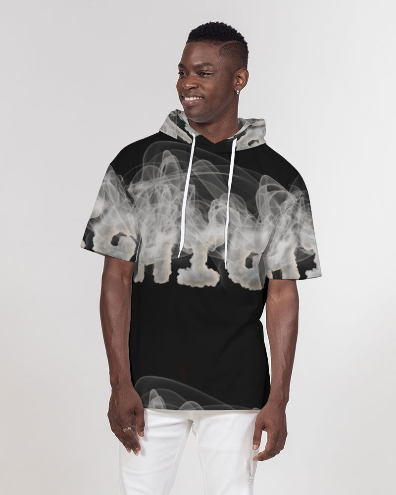 high grade men's premium heavyweight short sleeve hoodie