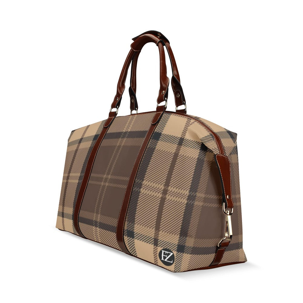 fz plaid travel bag flight bag(model 1643)