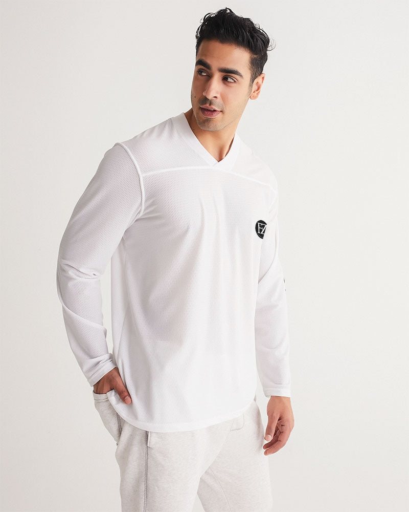white zone men's long sleeve sports jersey