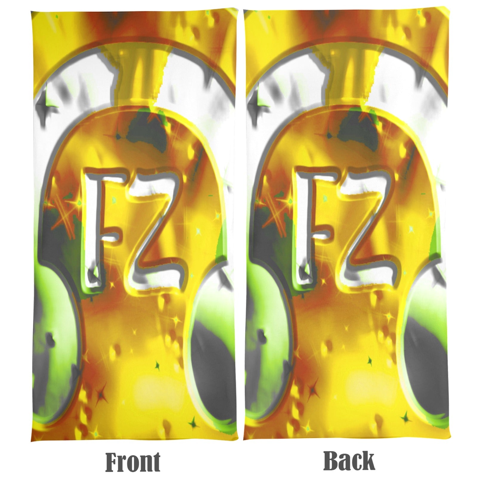 fz beach towel abstract 5 beach towel 31"x71"(two sides with different printing)