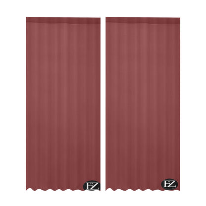 fz gauze curtain one size / fz room curtains - burgundy gauze curtain 28"x95" (two pieces)