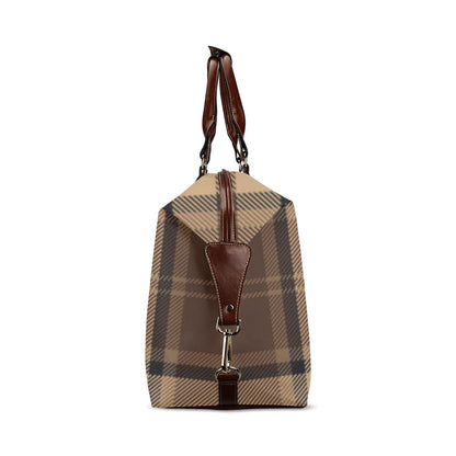 fz plaid travel bag flight bag(model 1643)