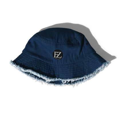 FZ Distressed denim bucket hat - FZwear