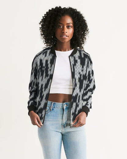 fzwear abstract women's bomber jacket