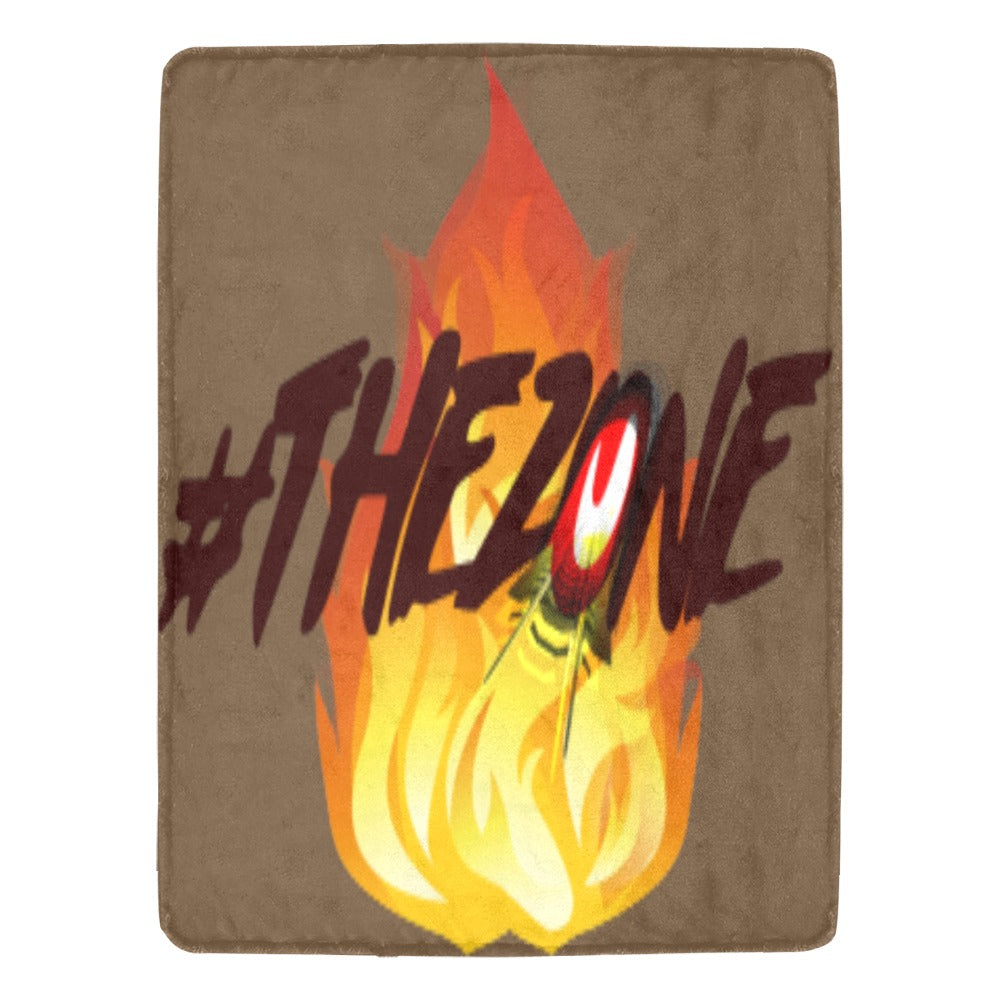 fz blanket zone (l) one size / fz blanket - zone brown ultra-soft micro fleece blanket 60" x 80"(made in usa)