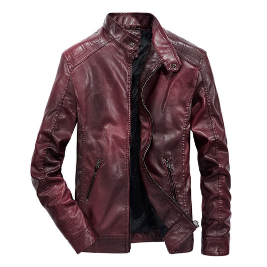FZ Men's Faux Leather Motor Biker Jacket - FZwear