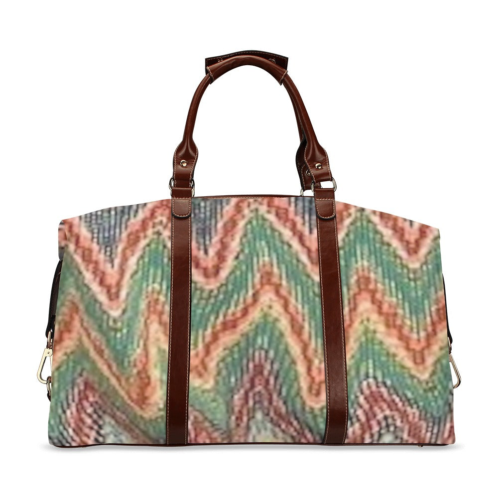 fz wave print travel bag flight bag(model 1643)
