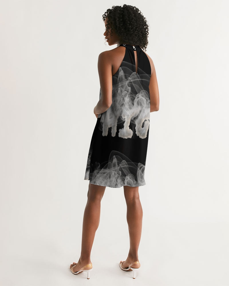 smoking the highest women's halter dress