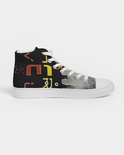 dark flite men's hightop canvas shoe