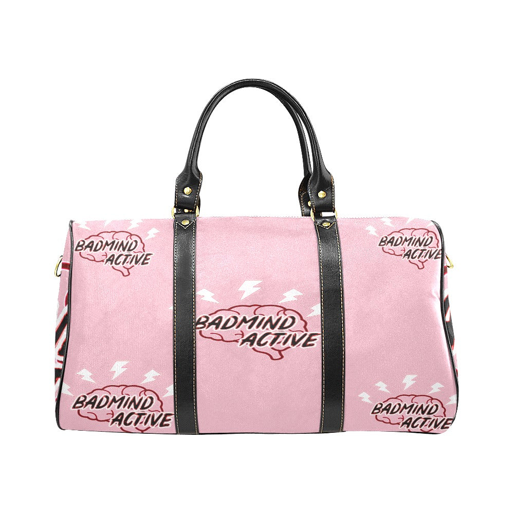 fz mind travel bag one size / fz mind travel bag - pink travel bag (black) (model1639)