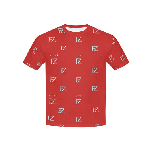 fz kids tee - red kid's all over print t-shirt(usa size)(model t40)