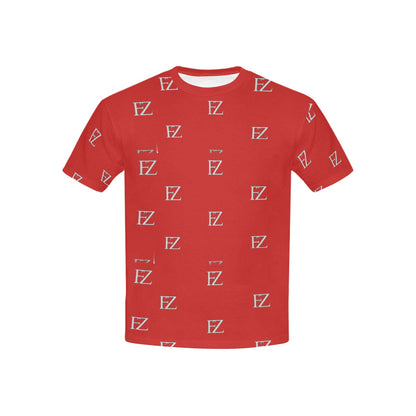 fz kids tee - red kid's all over print t-shirt(usa size)(model t40)