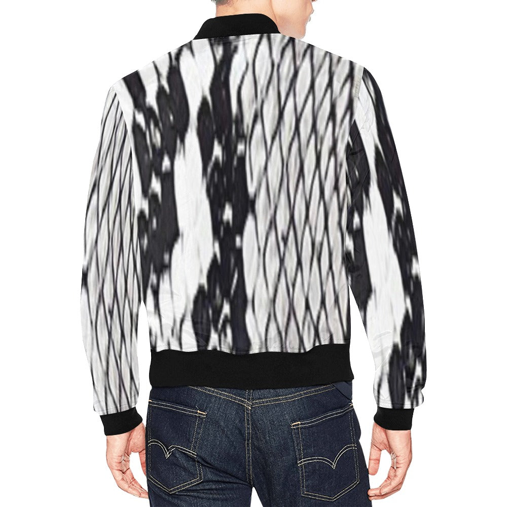 fz men's designer jacket- snake men's all over print casual jacket (model h19)