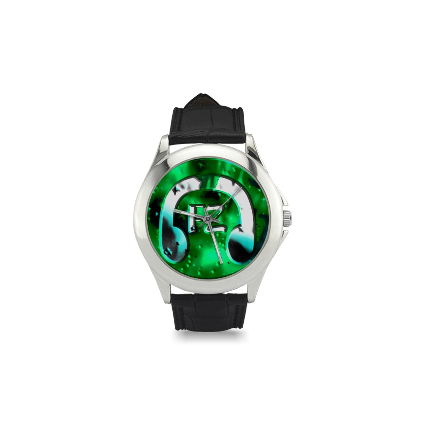 fz women's watch - green women's classic leather strap watch (model 203)