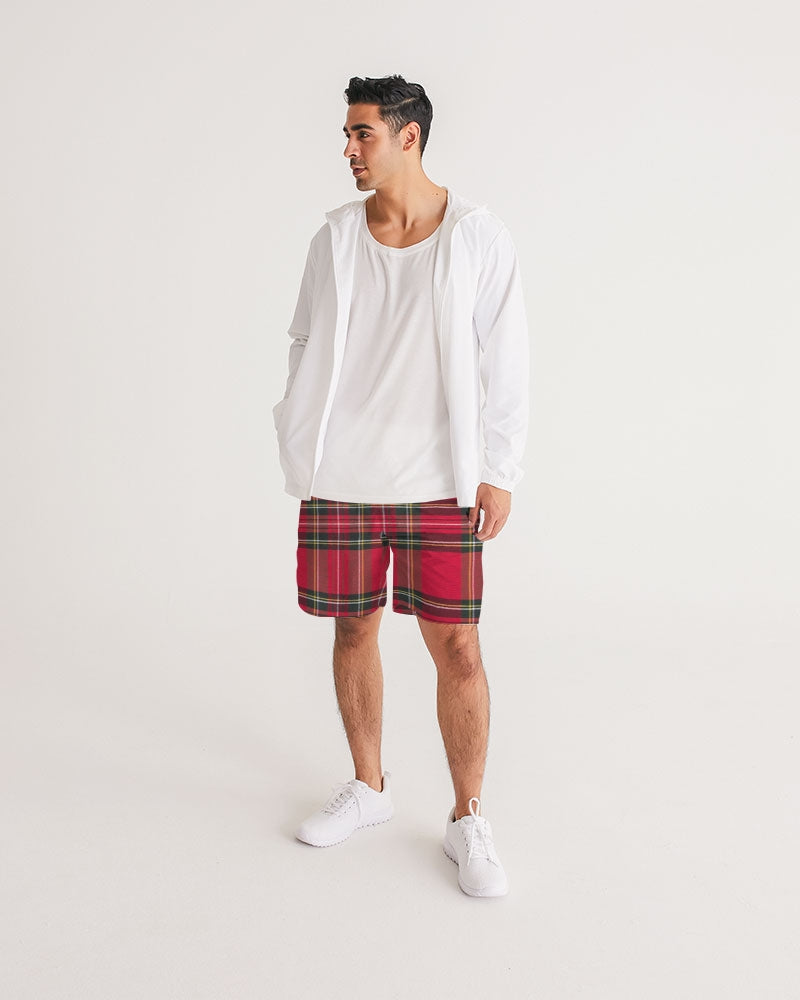 fz plaid too men's jogger shorts