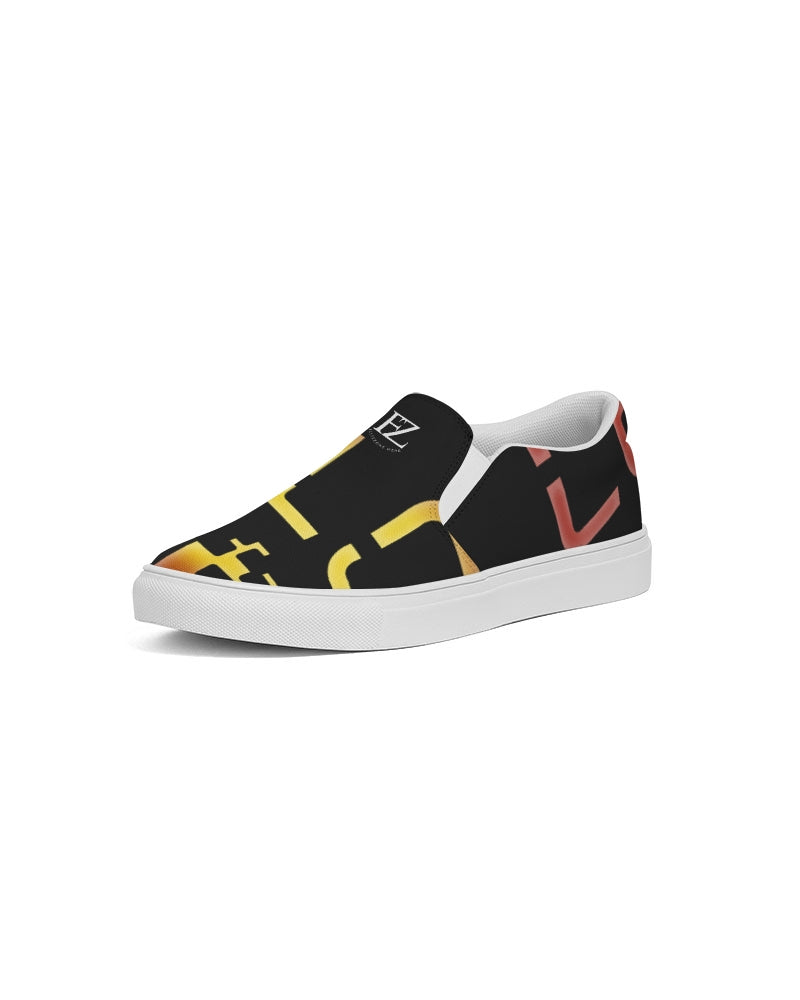 smokin black women's slip-on canvas shoe