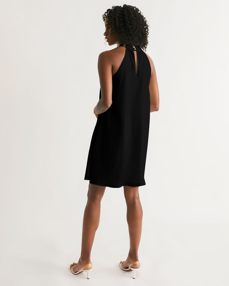 dark flite women's halter dress